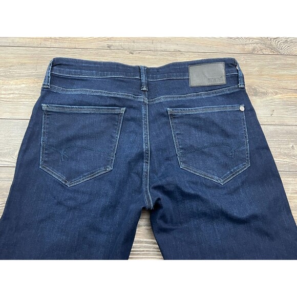 Mavi Mens Zach Straight Leg Jeans Blue 32/32 Denim Mid Rise 5 Pocket Medium Wash - Picture 4 of 14